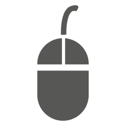 Ícone plano do mouse Desenho PNG