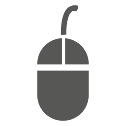 Icono plano del mouse Transparent PNG