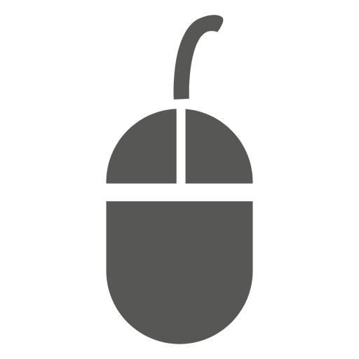 Icono plano del mouse Diseño PNG