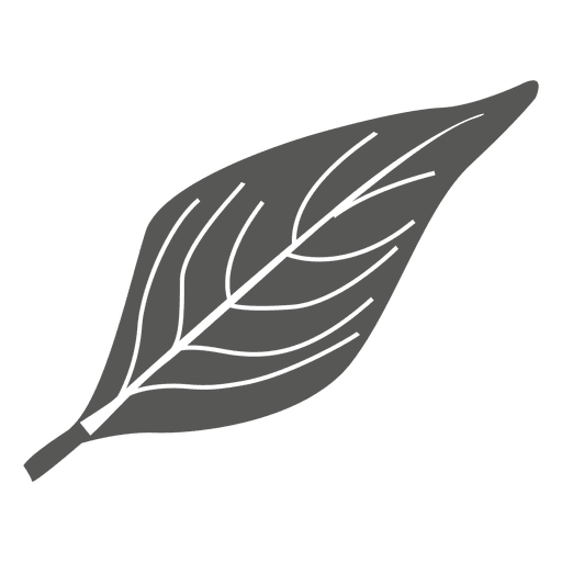 Mulberry line style leaf PNG Design
