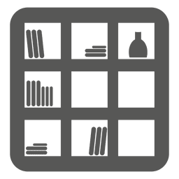 Mehrkammer-Wandregal PNG-Design