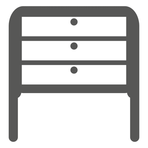 Multi drawer cabinate PNG Design