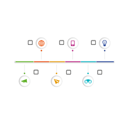 Infográfico de ícone de esfera multifásica Desenho PNG