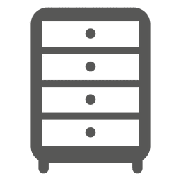 Multi story drawer cabinet Transparent PNG