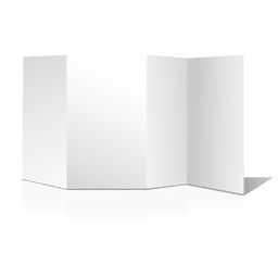Folleto multifold en blanco Diseño PNG