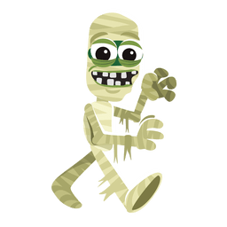 Mummy halloween character PNG Design