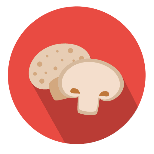 Mushroom circle icon