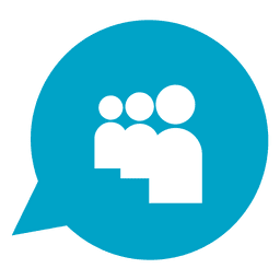 Myspace bubble icon PNG Design