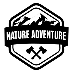 Insignia de aventura de la naturaleza Diseño PNG