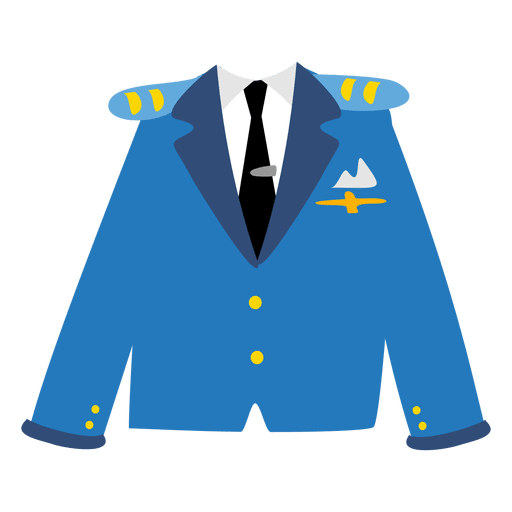 Navy officer blazer PNG Design