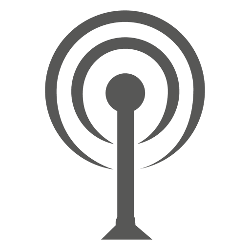 Icono de torre wifi Diseño PNG