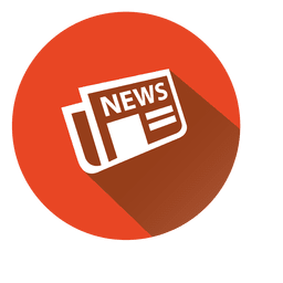 Icono de círculo de periódico Diseño PNG