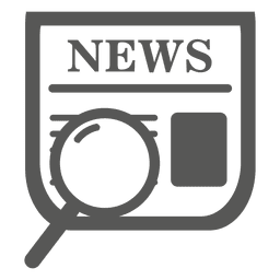 Ícone de pesquisa de jornal Desenho PNG