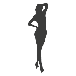 Nude female silhouette PNG Design