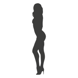 Nude Woman Silhouette With Shoes Png Svg Design For T Shirts