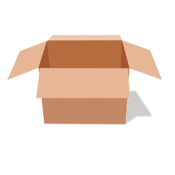 Abra a embalagem de papelão Desenho PNG