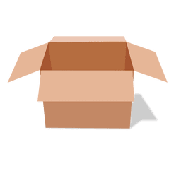 Open cardboard package