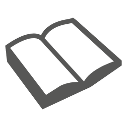 Opened book icon PNG Design