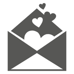 Icono de corazones envolventes abiertos Transparent PNG