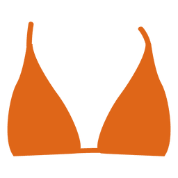 Orange bikini top PNG Design