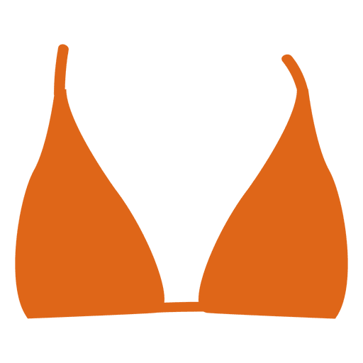 Orange Bikinioberteil PNG-Design