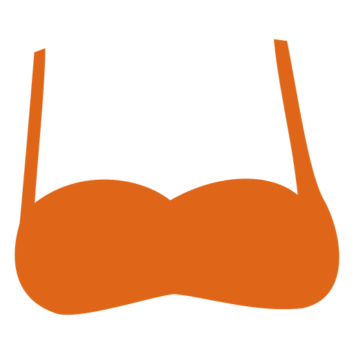 Orange bra PNG Design