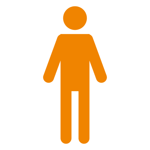 Orange female sign infographic PNG Design