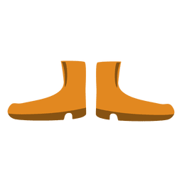Bota de senhoras laranja Desenho PNG