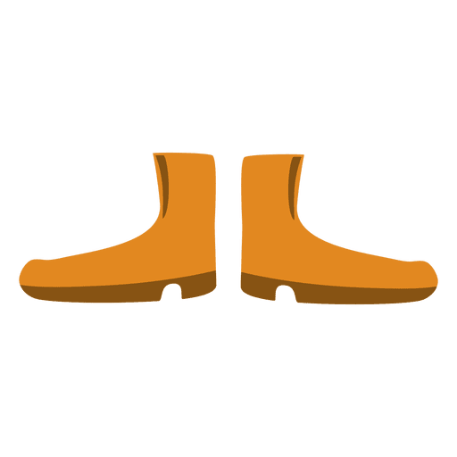 Orange ladies boot PNG Design