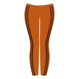 Orange Ladies Pant PNG & SVG Design For T-Shirts