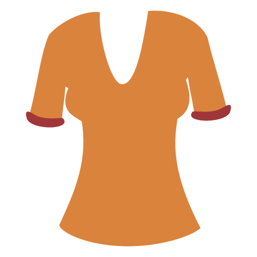 Orange Damen T-Shirt PNG-Design