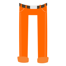 Orange Mens Pant Cartoon PNG & SVG Design For T-Shirts Orange Mens Pant Cartoon PNG & SVG Design For T-Shirts