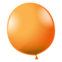 Balão de festa laranja Desenho PNG