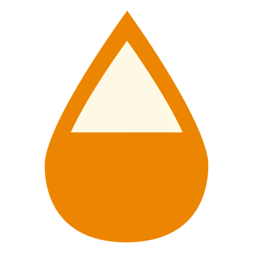 Infograf?a de gota de porcentaje naranja Diseño PNG