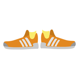 Zapatillas de mujer naranja Diseño PNG
