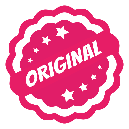 Original circle label PNG Design
