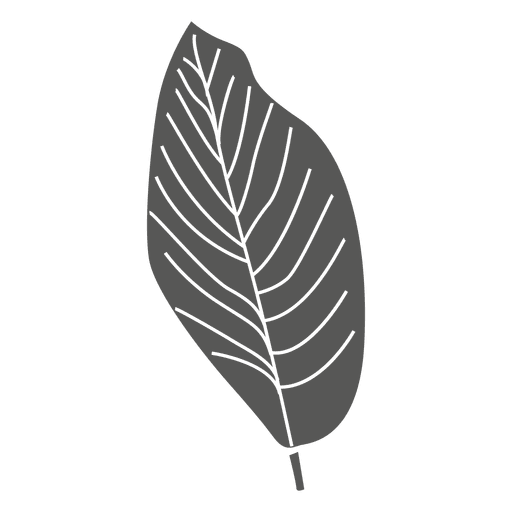 Ovate line sketch leaf