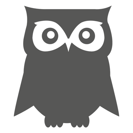 Owl flat icon PNG Design