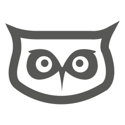 Eulenkopf-Symbol PNG-Design