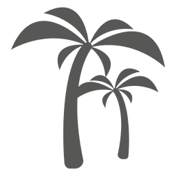 Palmeras icono silueta Palmeras icono silueta