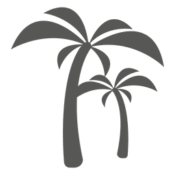 Silhueta do ícone das palmeiras