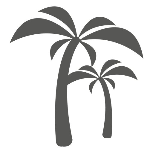 Palmenikonenschattenbild PNG-Design