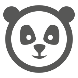 Panda Gesicht Symbol PNG-Design