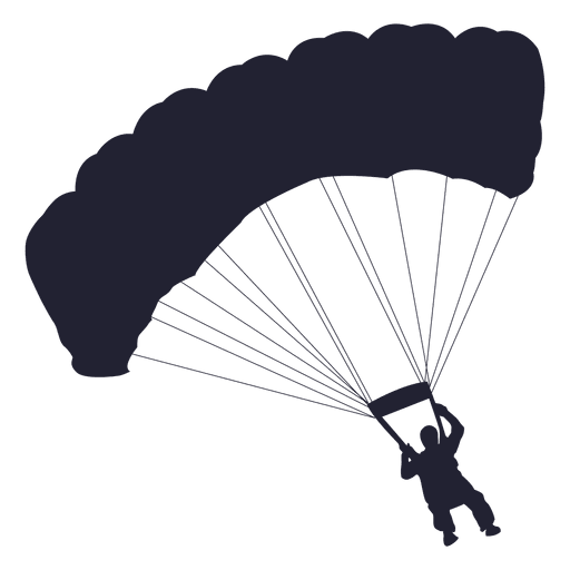 Download Parachute glider silhouette 1 - Transparent PNG & SVG ...