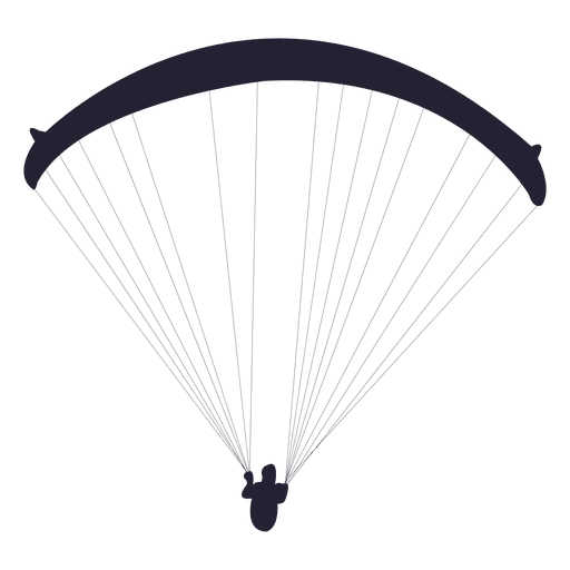 Sport-Silhouette des Fallschirmgleitens PNG-Design
