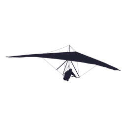 Paraglider silhouette 2 Transparent PNG