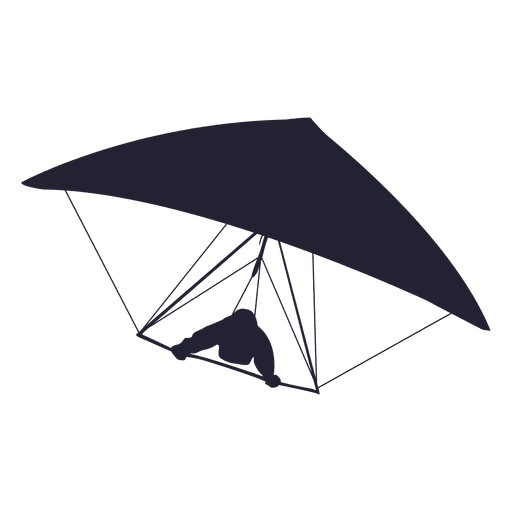 Paragliding silhouette 1 PNG Design