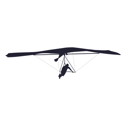 Gleitschirmfliegen-Sportschattenbild PNG-Design
