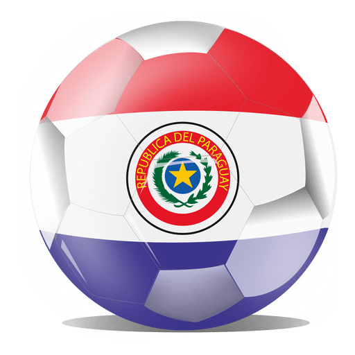 Paraguay-Flaggenball PNG-Design