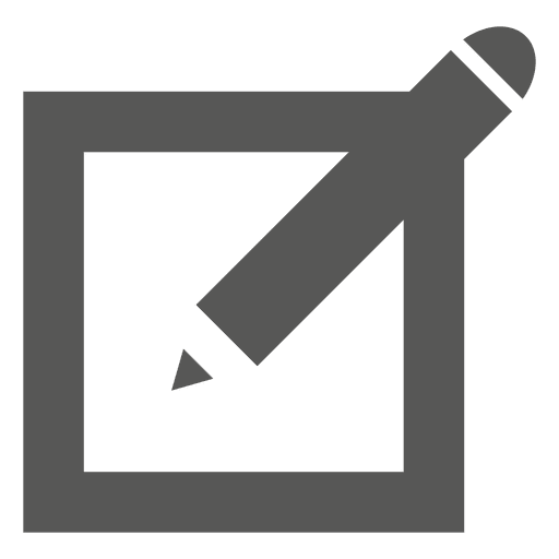 Stiftquadrat-Symbol PNG-Design